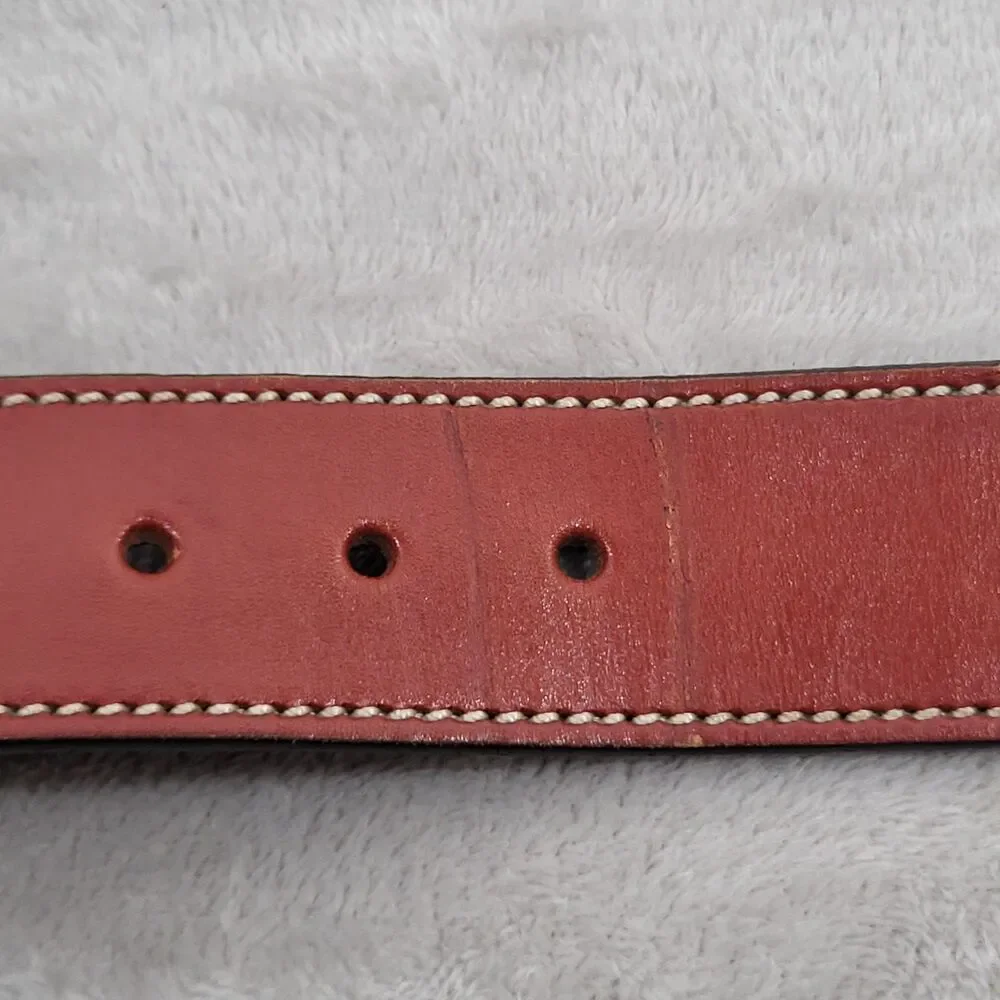 DeSantis Plain Lined Leather Holster Belt Mens Size 40 Brown B12 Series USA